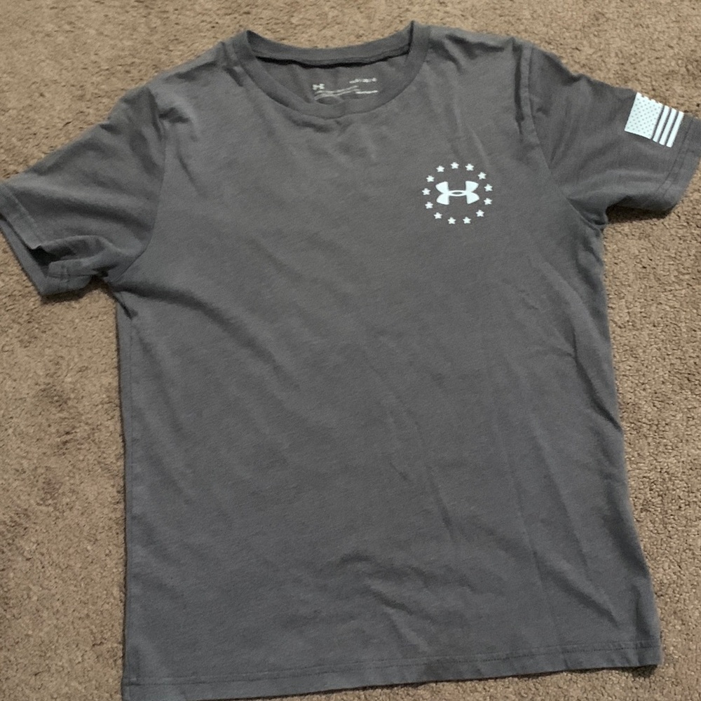 Under Armour Charcoal Tee with Emblem